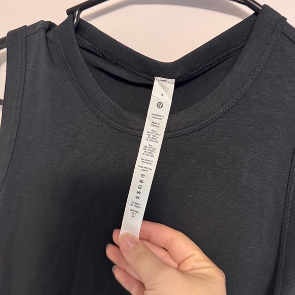 🆕 Lululemon Classic Fit Cotton Blend Dress - Black - Picture 6 of 8